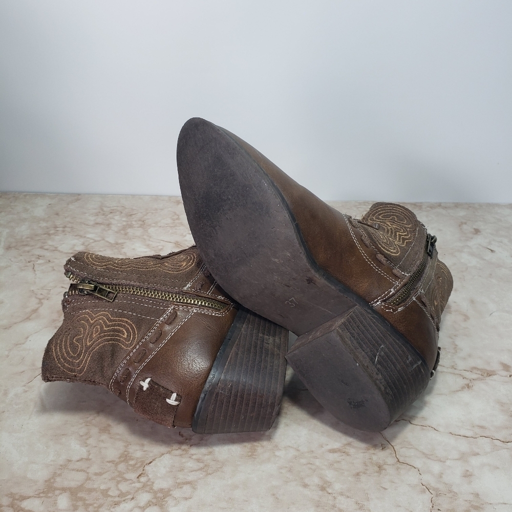 Brown Western Ankle Boots Coolway - Picture 8 of 9